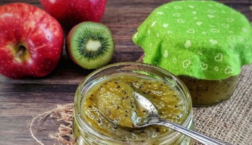 آموزش تهیه مارمالاد سیب کیوی