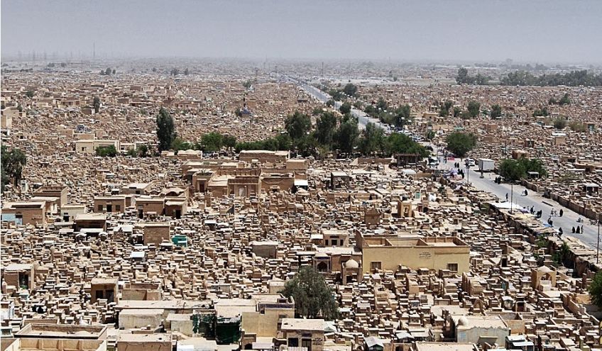 گورستان وادی السلام عراق از قبرستان‌ های بزرگ جهان