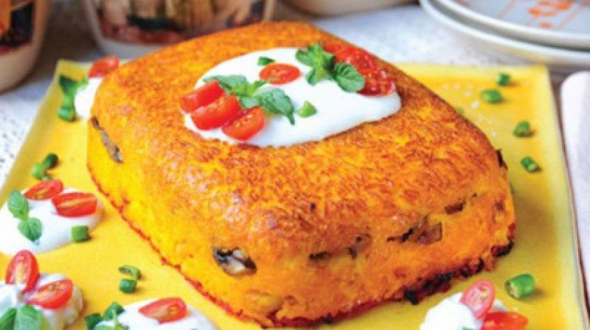 دستور پخت ته چین گوجه فرنگی