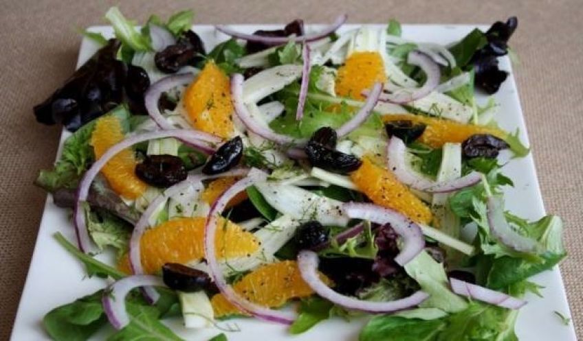 طرز تهیه سالاد پرتقال و پیاز