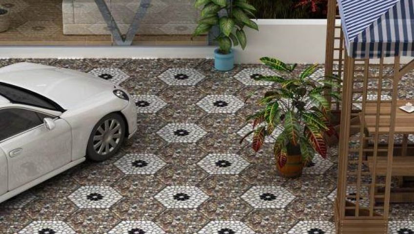 انواع مدل سرامیک کف حیاط با طرح های جدید و شیک