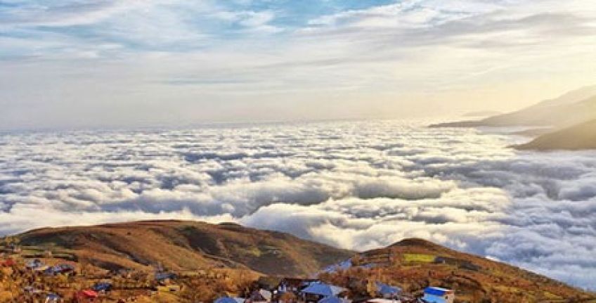 روستای فیلبند از مناظر دیدنی شهرستان بابل در استان مازندران