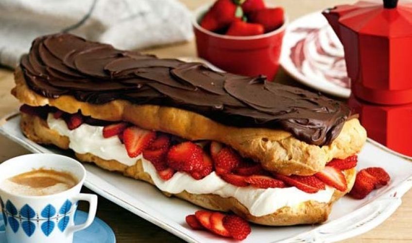 طرز تهیه شیرینی خامه ای فرانسوی خانگی