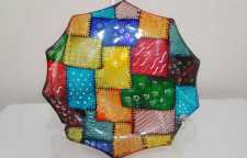 طراحی روی شیشه با استفاده از رنگ های ویترای