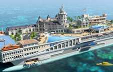 قایق لوکس و مجلل خیابان های موناکو شاهزاده نشین اروپایی