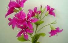 روش درست کردن گل جورابی رنگی