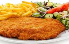 روش تهیه شنیسل مرغ با پنیر پیتزا