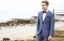 نحوه ست کردن کت و شلوار آبی