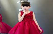 پیراهن های پرنسسی بچه گانه قرمز رنگ