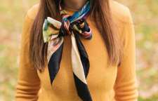 کاربرد شال و روسری در پاییز