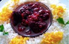 آموزش پخت خورش آلبالو