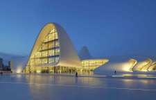 مرکز حیدر علی اف باکو پایتخت جمهوری آذربایجان شاهکار معماری مدرن