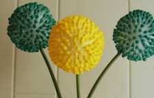 طرز ساخت گل توپکی رنگی با گوش پاک کن