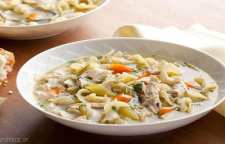 آموزش تهیه سوپ پاستا و مرغ غذایی رژیمی
