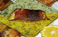 روش پخت ماهی سالمون با کته پلوپزی