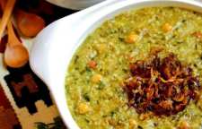 آموزش تهیه آش سبزی شیرازی