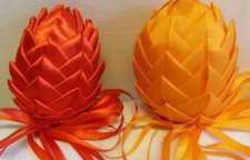 تخم مرغ پارچه ای تزیین شده