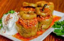 طرز تهیه دلمه فلفل سبز