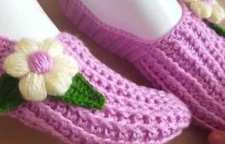 آموزش بافت پاپوش دخترانه شیک