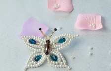 آموزش سنجاق سینه زنانه مرواریدی