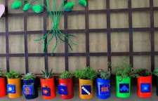 ساخت گلدان با قوطی کنسرو