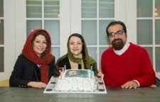 بازیگران در مراسم رونمایی از پوستر فیلم در جستجوی فریده