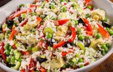 دستور تهیه سالاد برنج و سبزیجات