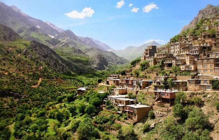 روستای هجیج پاوه در استان کرمانشاه پاکیزه ترین روستای منطقه اورامان