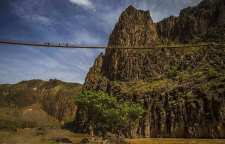 پل معلق پیرتقی خلخال اردبیل تجربه هیجان و ترس