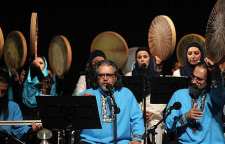 طنین صدای دف نوازی سماع در تالار وحدت