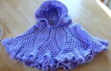 مدل شنل بافتنی بچگانه