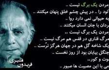 شعر نو مرگ انسانیت از فریدون مشیری