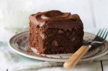 آموزش طبخ کیک های شکلاتی گردویی