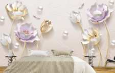 انواع کاغذ دیواری های سه بعدی در دکوراسیون داخلی منزل