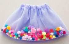 مدل دامن توپی بچگانه