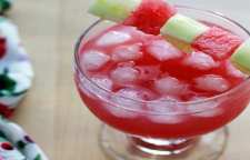 روش درست کردن نوشیدنی پانچ هندوانه و خیار