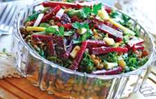 نحوه تهیه سالاد لبو با عدس