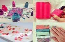 ایده طراحی قاب گوشی با لاک