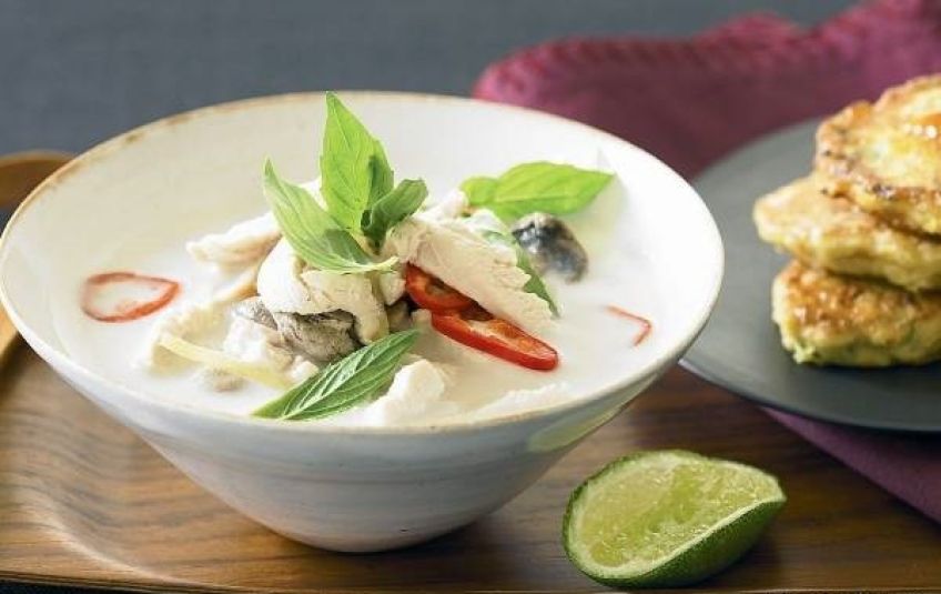 سوپ نارگیل تایلندی با طعم خاص