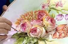 نقاشی روی پارچه با رنگ آکرولیک