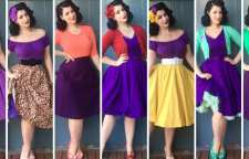 نحوه ست کردن لباس های بنفش با رنگ های دیگر