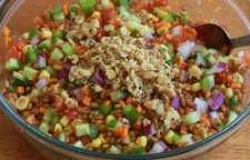 طرز تهیه سالاد گندم و سبزیجات