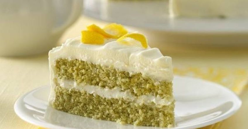آموزش طبخ کیک لیمویی با طعم چای سبز