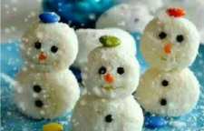 آموزش تهیه دسر شب یلدایی به شکل آدم برفی