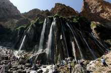 آبشار مارگون فارس از  بزرگترین و مرتفع ترین آبشارهای چشمه ای در جهان