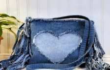 ساخت کیف لی با شلوار لی کهنه