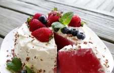 آموزش تهیه دسر هندوانه با پنیر خامه ای شب یلدا