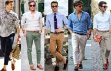 چگونه آقایان شلوار جین رنگی بپوشند