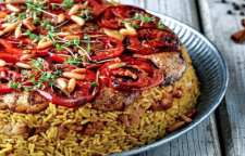 روش پخت مقلوبه عربی