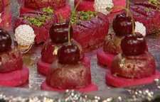 آموزش طبخ حلوای آلبالوی خوش رنگ